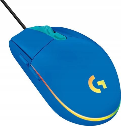 Mysz przewodowa Logitech G203 Lightsync niebieska na Arena.pl