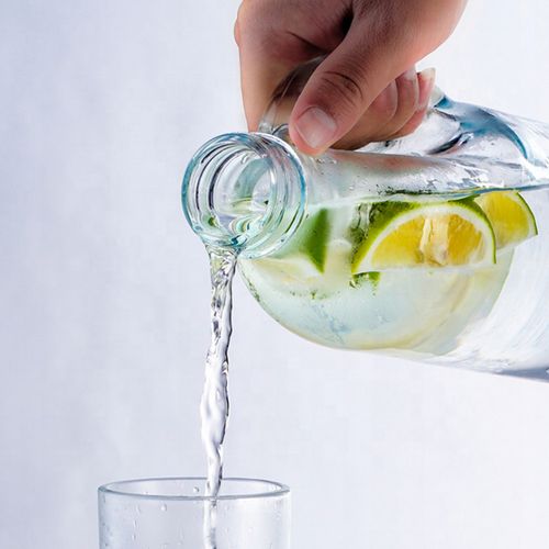 KARAFKA SZKLANA NA WODĘ SOK LEMONIADĘ MLEKO 1L BUTELKA Z ZAKRĘTKĄ na Arena.pl