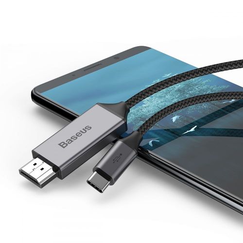 BASEUS TYPE-C TO HDMI 4K CABLE 180CM SPACE GREY na Arena.pl