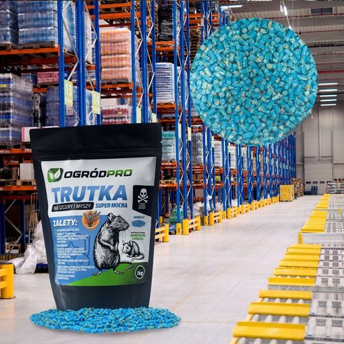 TRUTKA NA SZCZURY I MYSZY GRYZONIE GRANULAT BRODIFAKUM 1KG BARDZO na Arena.pl