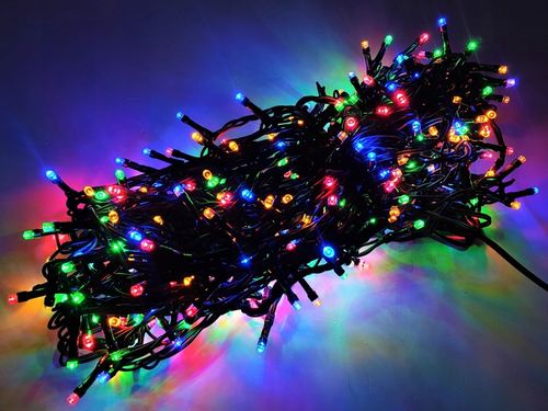 LAMPKI CHOINKOWE 200LED TIMER lampek Zewnętrzne CHOINKĘ CHOINKA KOLOROWE na Arena.pl