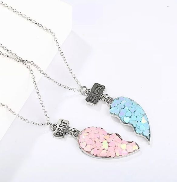 ŁAŃCUSZKI BFF DLA PRZYJACIÓŁEK ZESTAW SERCE 2 szt. zdjęcie 3