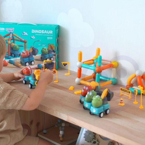 DLA DZIECI  KLOCKI  MAGNETYCZNE DINOZAURY na Arena.pl