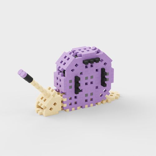 Klocki Mini Waffle Nature - Ślimak 50 Elementów na Arena.pl