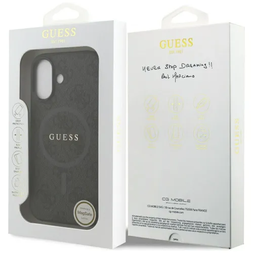 etui guess 4g ring classic logo magsafe  do iphone 17 - czarne na Arena.pl