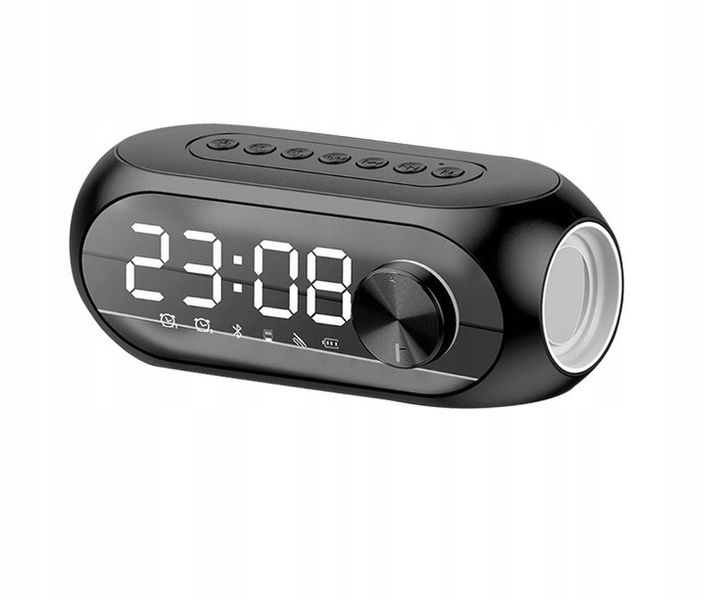 GŁOŚNIK LUSTRZANY BLUETOOTH 5.0 ZEGAR RADIO ALARM zdjęcie 8