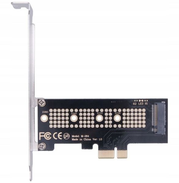 Adapter M.2 NVMe Key M do PCI-e x1 SSD zdjęcie 1