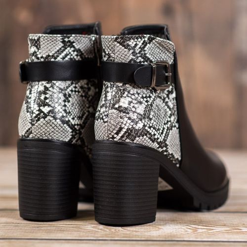 Botki Na Platformie Snake Print r.36 na Arena.pl