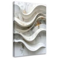 Obraz do salonu loftu biura, Abstrakcja geometryczna biała