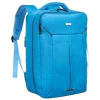 podróżny plecak z poliestru w niebieskim kolorze wyposażony