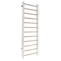 drabinka gimnastyczna klasyczna biała - drewno 240x90 cm