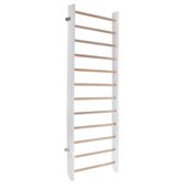 drabinka gimnastyczna klasyczna biała - drewno 240x90 cm