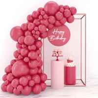 Zestaw Balonów Girlanda Łuk Urodzinowe Czerwone Lateksowe 110 Sztuk Różne