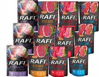 DOLINA NOTECI Rafi Mokra Karma dla Psa SASZETKA ZESTAW MIX SMAKÓW 12x500G