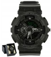 Zegarek wojskowy sportowy taktyczny wodoodporny M-Tac stoper budzik black