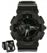 Zegarek wojskowy sportowy taktyczny wodoodporny M-Tac stoper budzik black