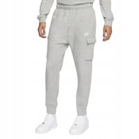 Nike spodnie dresowe męskie Club Fleece szary rozmiar S