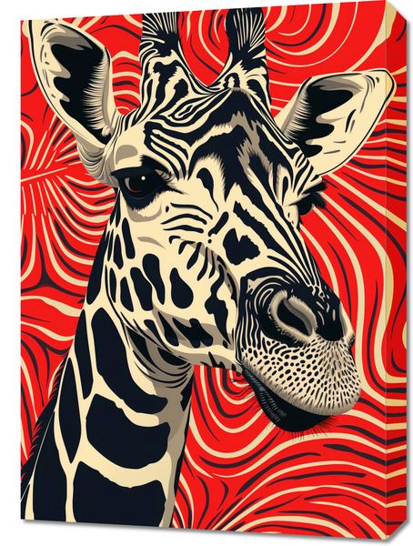 Obraz 50x70cm Wzrok Żyrafy zdjęcie 1