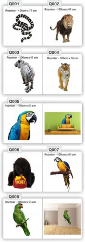 NAKLEJKA naklejki zwierzęta 120 cm koń psy koty na Arena.pl