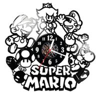 Zegar ścienny z płyty winylowej Super Mario 1614.14