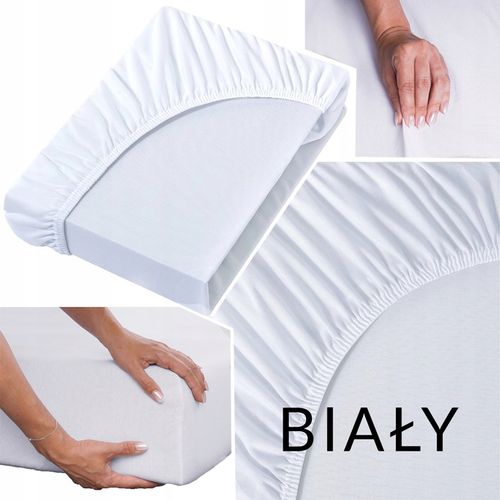 Prześcieradło 100% Bawełna CZESANA 200x200 + 30cm z GUMKĄ na wysoki na Arena.pl