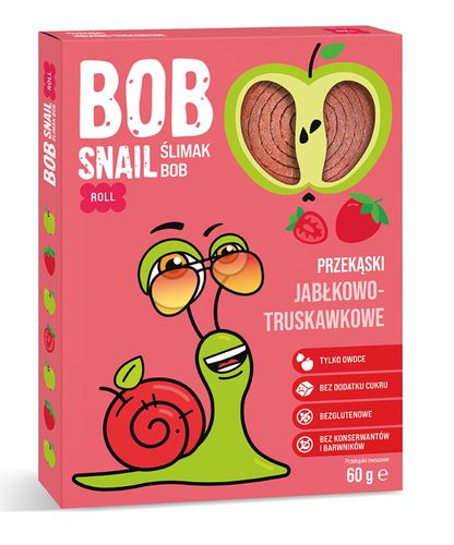 BOB SNAIL Przekąska jabłko truskawka 60 g na Arena.pl