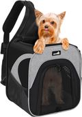 Przenośny Plecak Transportowy dla Psa i Kota Szary 32x30x22 cm Składany