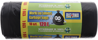 Worki na śmieci 120L czarne 10 sztuk