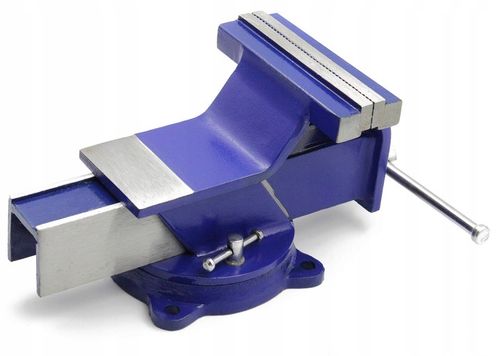 Imadło ŚLUSARSKIE 125mm Z KOWADŁEM OBROTOWE 360st. MOCNE SOLIDNE na Arena.pl