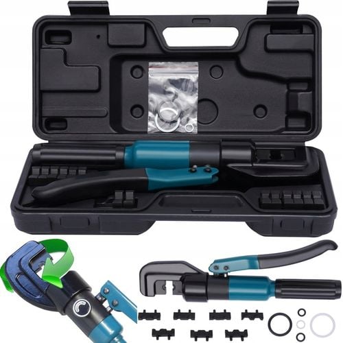 ZACISKARKA HYDRAULICZNA PRASKA DO KABLI PRZEWODÓW MATRYCE 4-70 MM na Arena.pl