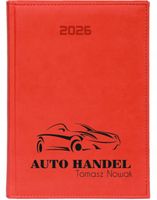 STYLOWY kalendarz AUTO HANDEL A4 2026 KSIĄŻKOWY PLANER TYGODNIOWY