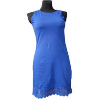 Sukienka Przed Kolano Bawełniana Niebieska 38 Stylowa Wygodna na Lato