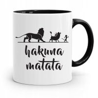 Kubek Czarny Dzień Dziecka Dla Córki Syna Hakuna Z Nadrukiem Ze Zdjęciem