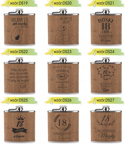 GRAWER Piersiówka 200 ml personalizowany prezent dla chłopaka na Arena.pl