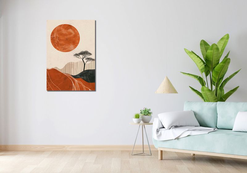 Obraz 60x90cm Afrykański Zachód Słońca zdjęcie 2