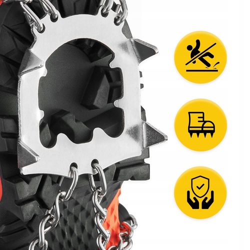 RACZKI NA BUTY TURYSTYCZNE TREKKINGOWE GÓRSKIE Z KOLCAMI ŁAŃCUCHY PREMIUM L na Arena.pl