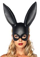 masquerade rabbit mask black