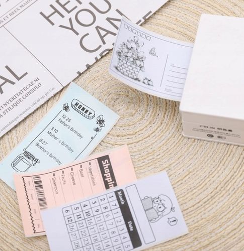 Biały papier termiczny do Phomemo M02 M0x 50mmx3,5m naklejki z klejem 3szt na Arena.pl