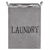 KOSZ NA PRANIĘ BIELIZNĘ POJEMNIK WOREK 81L SKŁADANY ORGANIZER DUŻY XXL