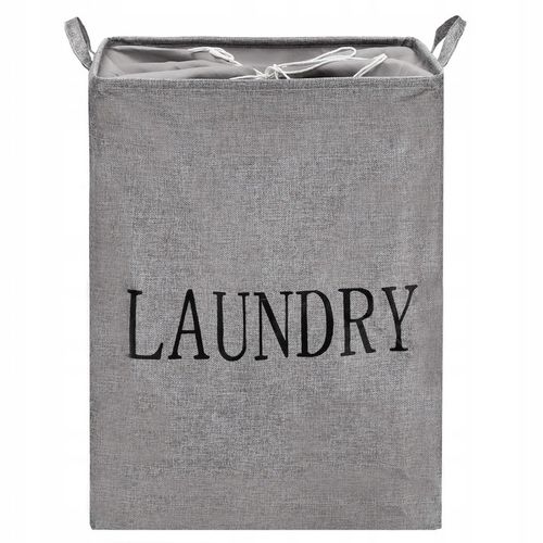 KOSZ NA PRANIĘ BIELIZNĘ POJEMNIK WOREK 81L SKŁADANY ORGANIZER DUŻY XXL na Arena.pl