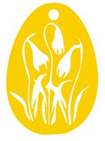 8. Zawieszka ażurowa jajko wiosna PISANKA wielkano