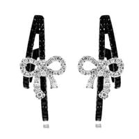 exclusive | kolczyki z kokardką z czarnego złota