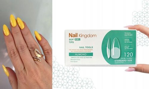 Tipsy Do Przedłużania Paznokci Migdał Almond w kasetce 120 szt. na Arena.pl