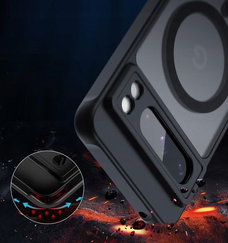 ETUI WZMACNIANE 360° do GOOGLE PIXEL 8 PRO | MAGSAFE CASE | CZARNY MAT na Arena.pl