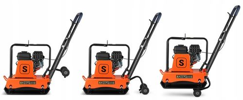 ZAGĘSZCZARKA gruntu UBIJAK 90kg koła + mata + silnik LONCIN 6,5KM siła 18kN na Arena.pl