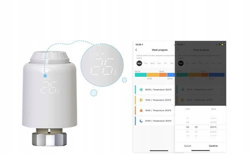 Głowica Termostatyczna Termostat Inteligentny Zigbee Tuya Alexa Smart Home na Arena.pl