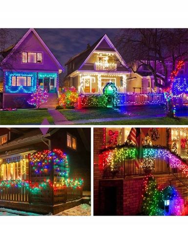 MOCNE LAMPKI CHOINKOWE 500 LED MULTI ZEWNĘTRZNE WEWNĘTRZNE PROGRAMATOR na Arena.pl