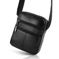 torba męska skórzana saszetka na ramię paolo peruzzi t-74-bl