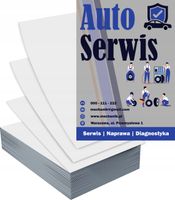 Ulotki A6 5000 szt reklamowe firmowe gotowy projekt w cenie AUTO SERWIS