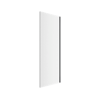 Rols ścianka prysznicowa boczna 80 cm powłoka Clean Control, czarny mat